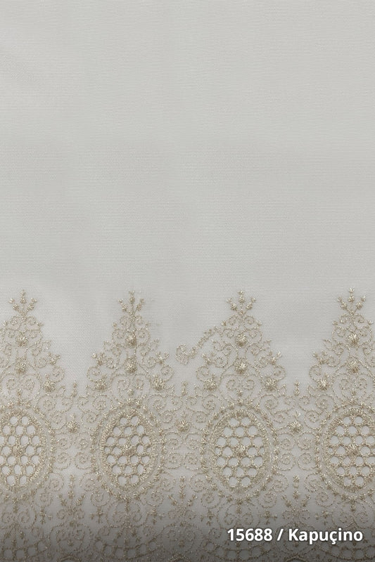 Grek Elit Aplik 15688 Özel Ölçü Tül Perde - Premier Home