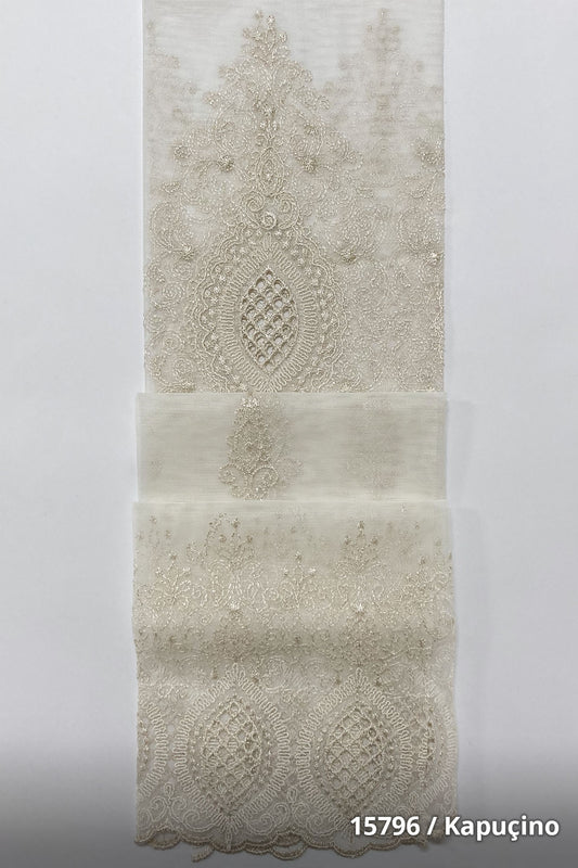 Grek Kordone Aplik 15796 Özel Ölçü Tül Perde - Premier Home