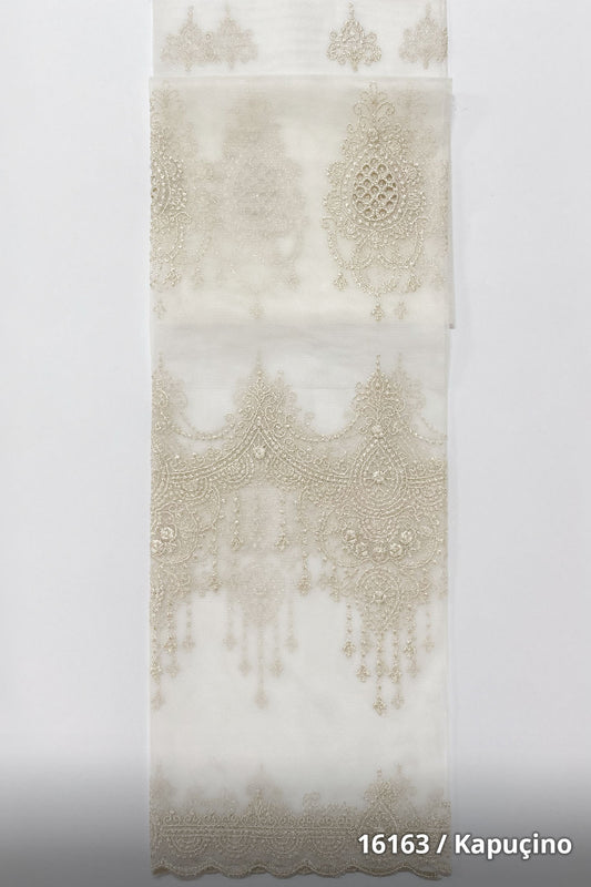 Grek Elit Aplik 16163 Özel Ölçü Tül Perde - Premier Home