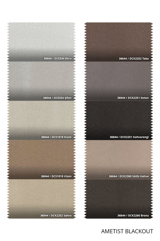 Ametist Blackout Özel Ölçü Fon Perde
