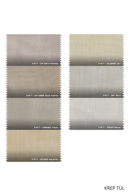 Krep Özel Ölçü Tül Perde - Premier Home