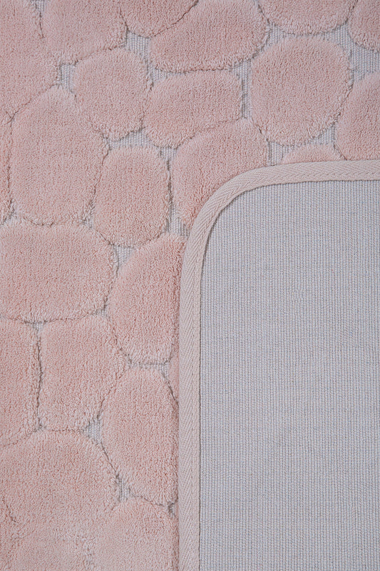 Banyo 2li Paspas Takımı Pudra 60x100