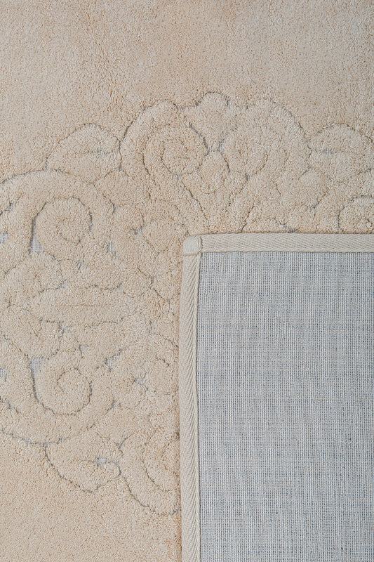 Banyo 2li Paspas Takımı Tuğra Bej 60x100