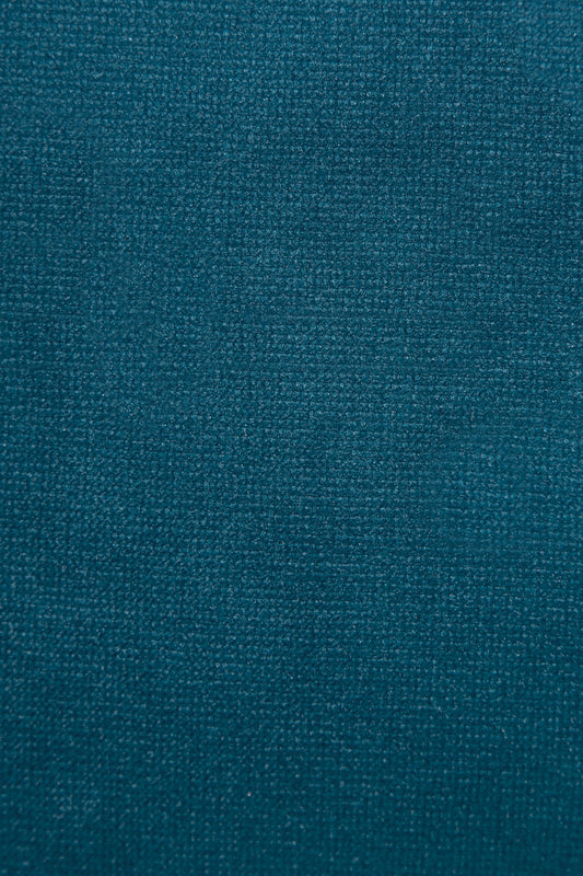 Biyeli Kadife Kırlent Kılıfı Turkuaz 30x40