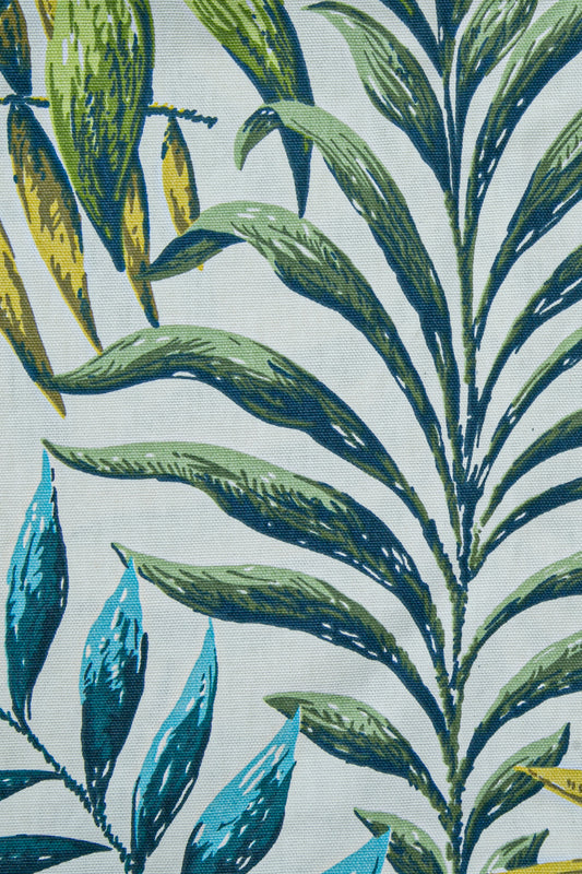 Duck Çiçekli Kırlent Kılıfı Yeşil V1 40x60