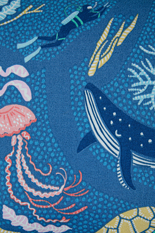 Duck Deniz Kırlent Kılıfı Mavi 40x40