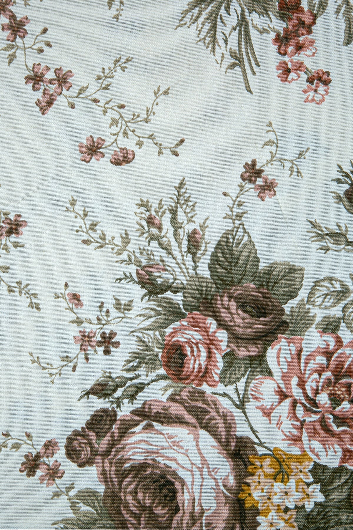 Duck Güllü Kırlent Kılıfı Kahve Bej V1 40x40