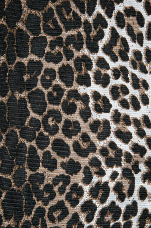 Duck Leopar Kırlent Kılıfı Kahve V1 45x45