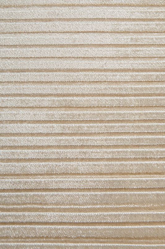 Fitilli Kadife Kırlent Kılıfı Bej 40x40