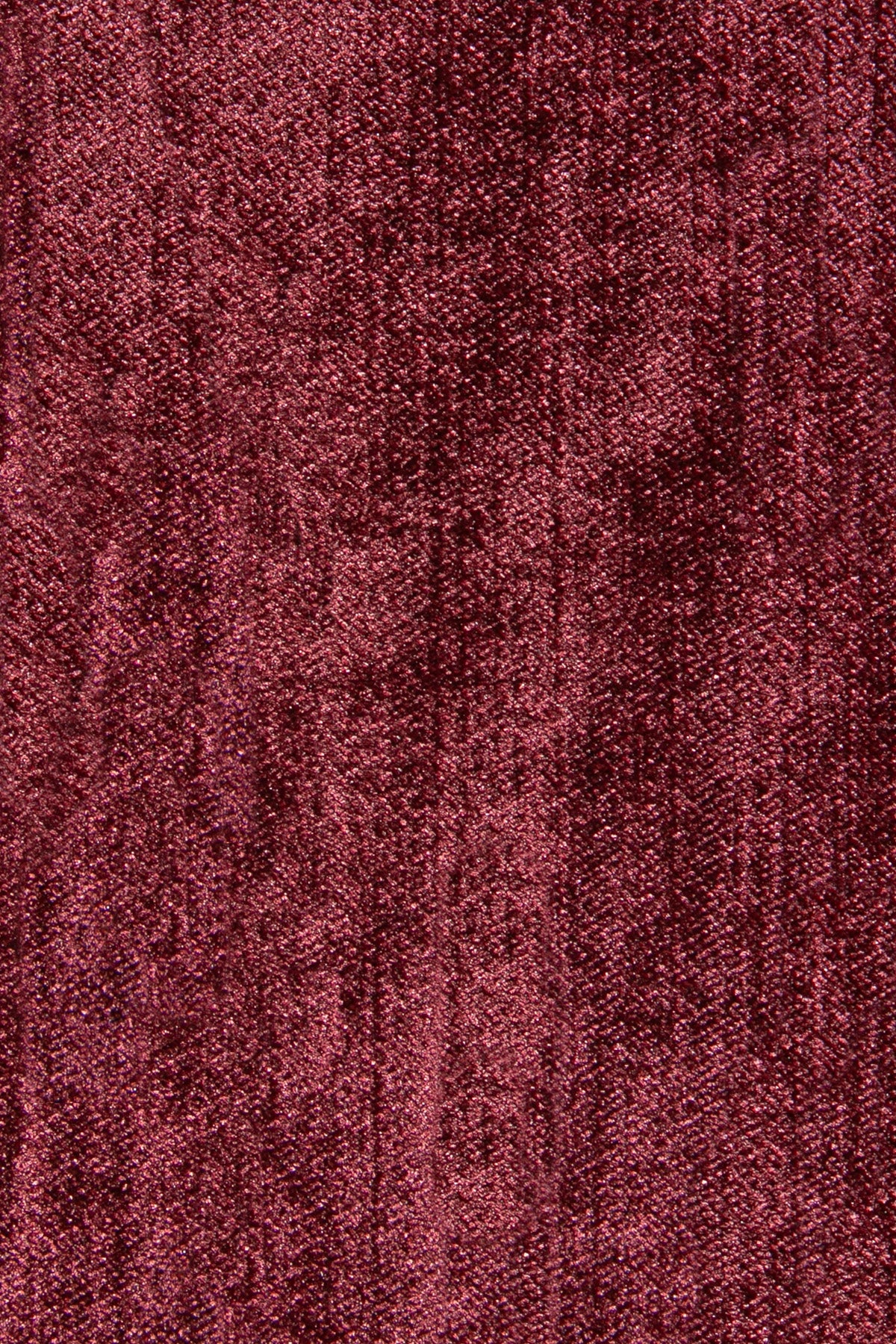 Fitilli Kadife Kırlent Kılıfı Bordo 30x50
