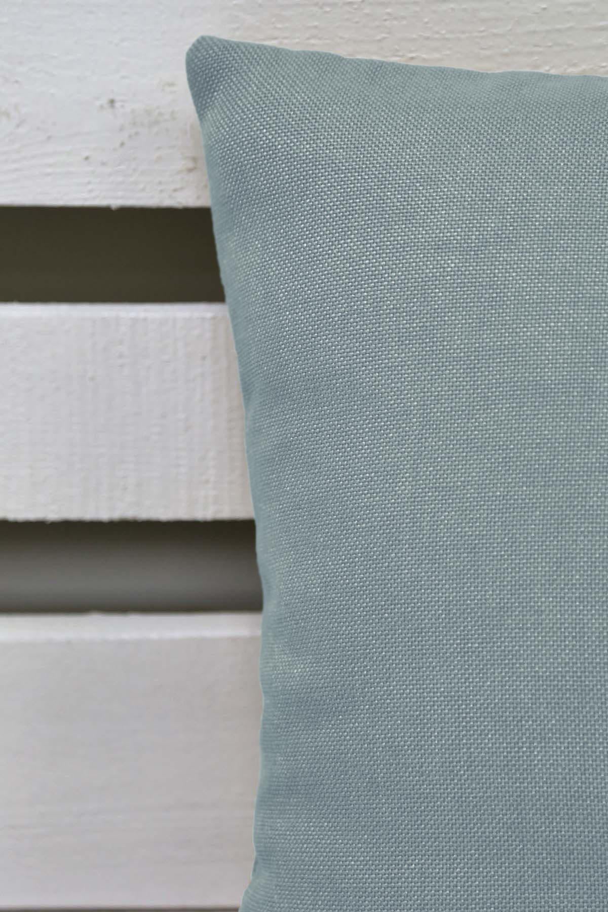 Melodie Keten Kırlent Kılıfı Bebek Mavisi 50x50 cm