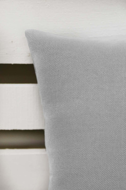 Melodie Keten Kırlent Kılıfı Açık Gri 45x45 cm