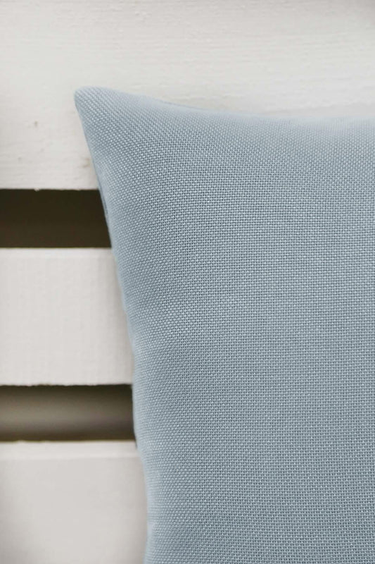Melodie Keten Kırlent Kılıfı Açık Mavi 45x45 cm