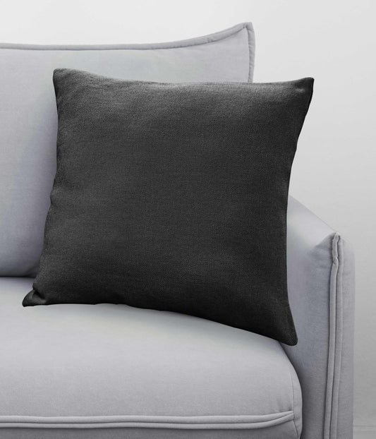 Melodie Keten Kırlent Kılıfı Antrasit 45x45 cm