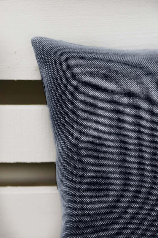 Melodie Keten Kırlent Kılıfı Lacivert 45x45 cm
