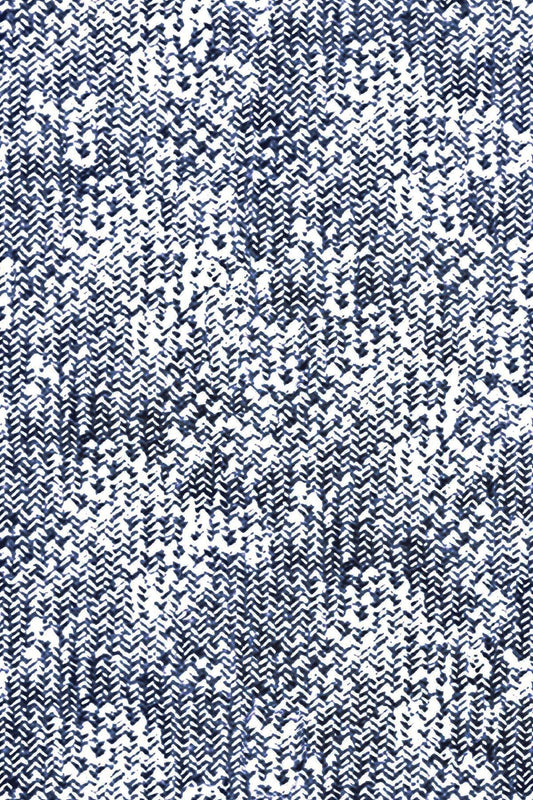 Premier Home Desenli Fon Perde Mavi 170X270 Tek Ka