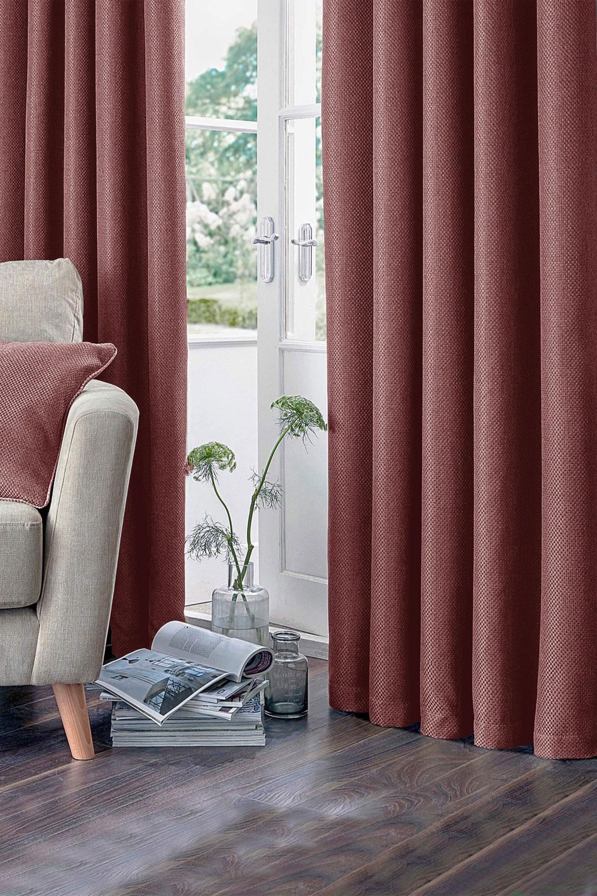 Premier Home Fon Perde Bordo 140X270 Tek Kanat