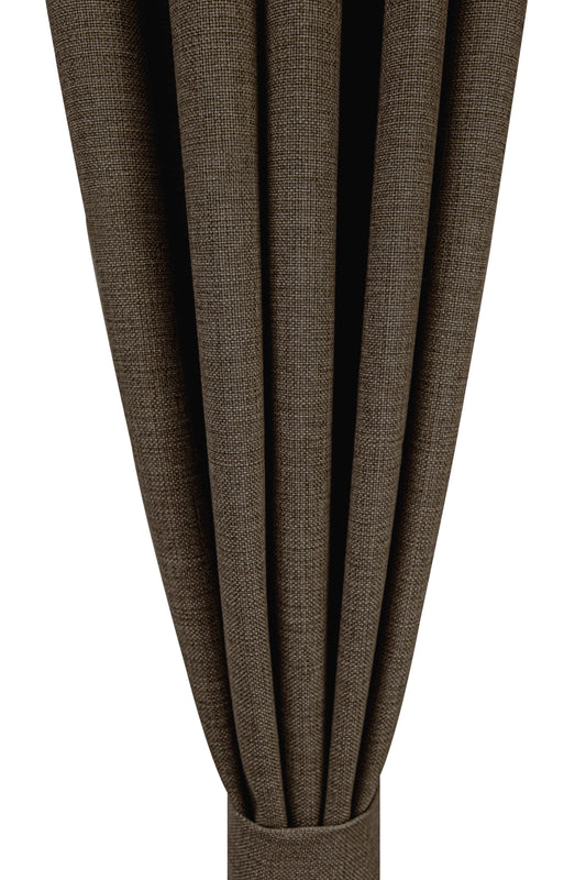 Premier Home Fon Perde Koyu Kahve 140X270 Tek Kana