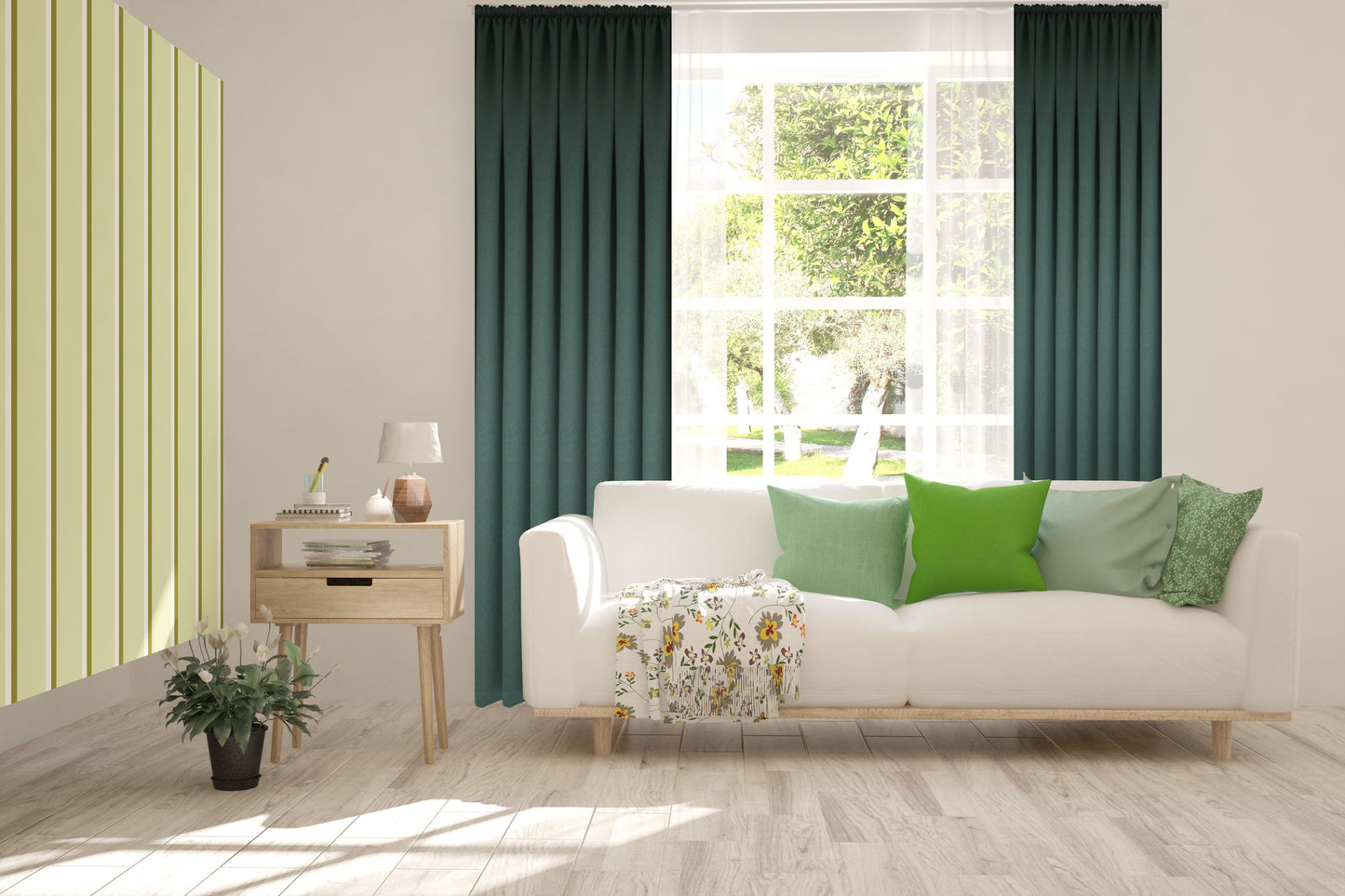 Premier Home Nova Blackout Fon Perde 140x260 Yeşil