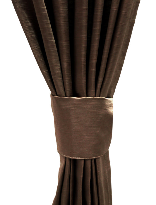 Premier Home Saten Fon Perde 140X260 Kahve