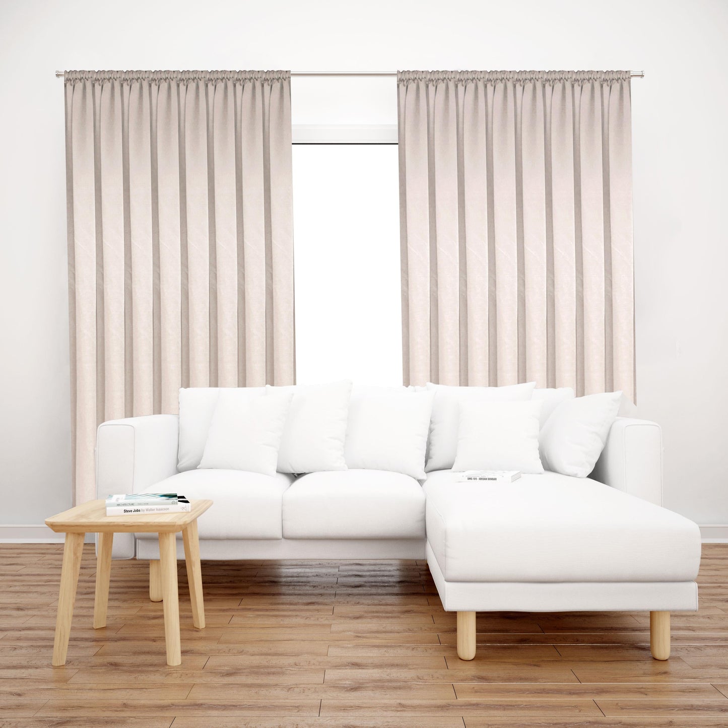 Premier Home Saten Fon Perde 140X260 Krem