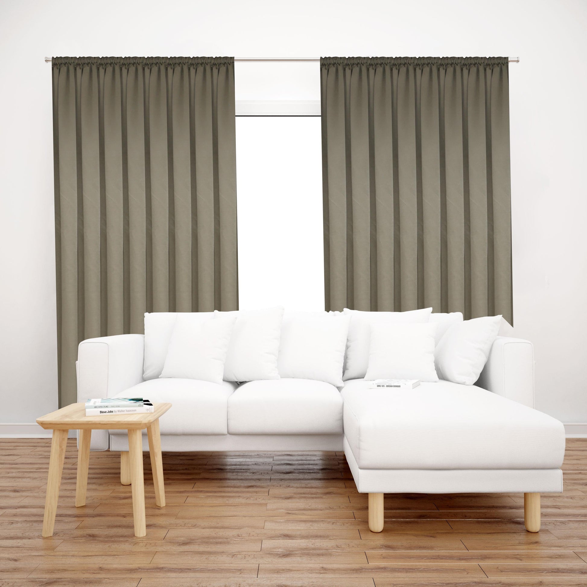 Premier Home Saten Fon Perde 140X260 Vizon