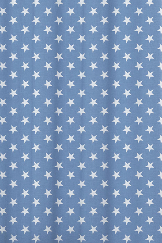 Premier Home Yıldız Desenli Fon Perde Mavi 170X270