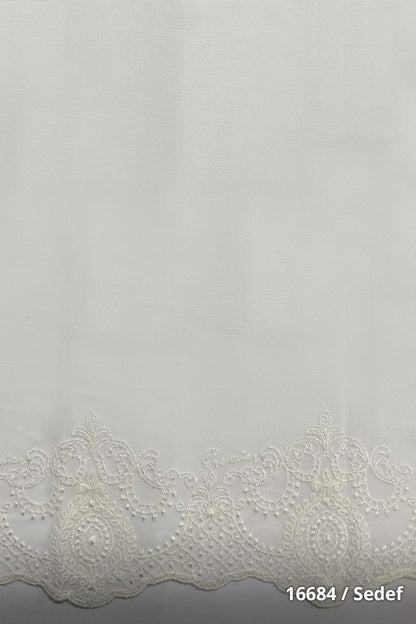 Dantel Etek 16684 Özel Ölçü Tül Perde