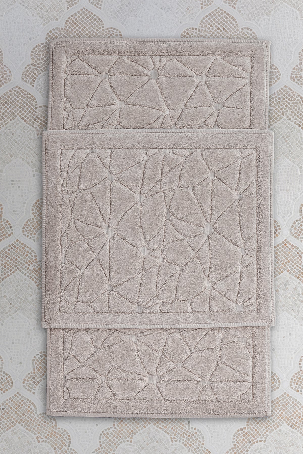 Banyo 2li Paspas Takımı Kapuçino 60x100