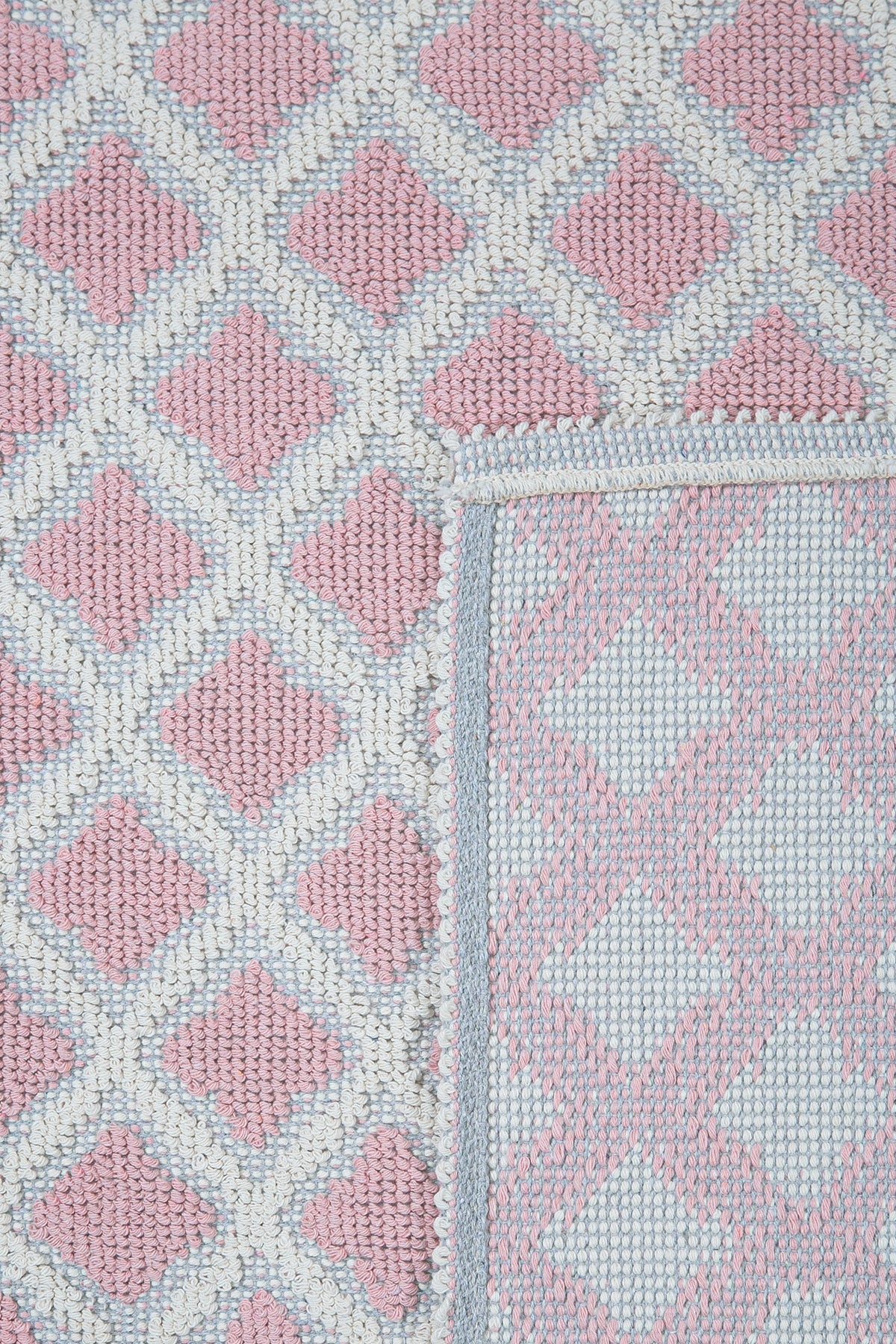 Banyo 2li Paspas Takımı Baklava Pembe 60x100
