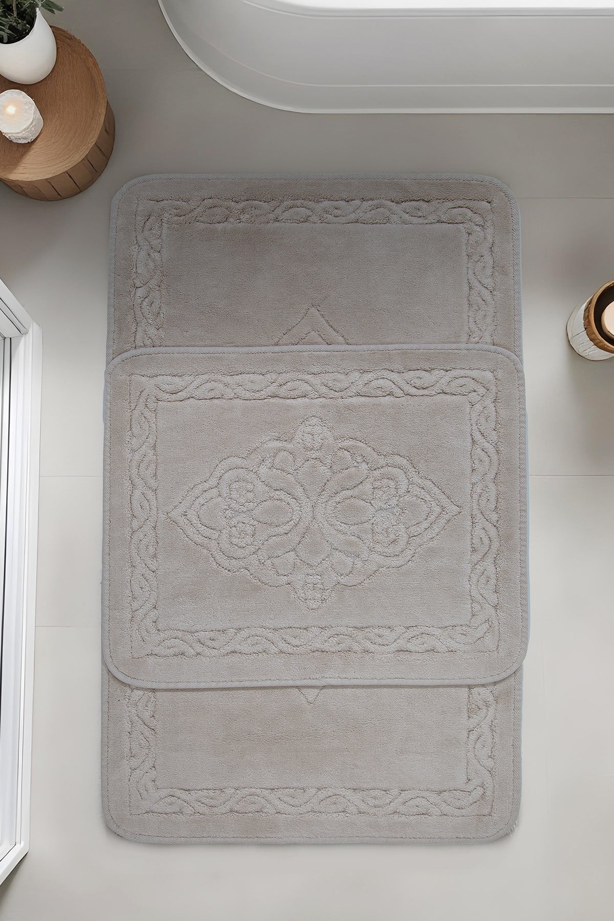 Banyo 2li Paspas Takımı Bej 60x100