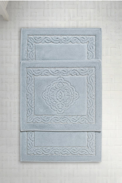Banyo 2li Paspas Takımı Mavi 60x100