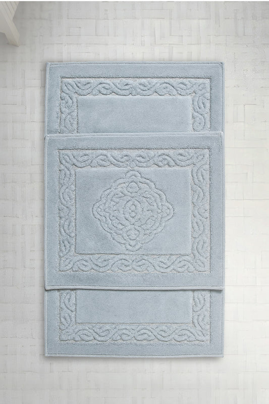 Banyo 2li Paspas Takımı Mavi 60x100