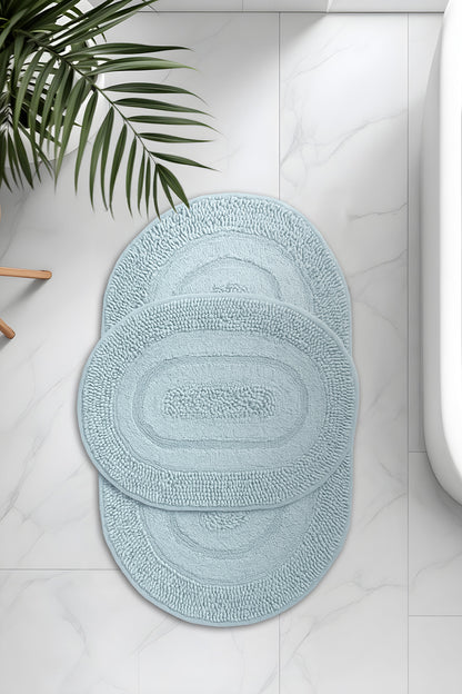 Banyo Oval 2li Paspas Takımı Yeşil 60x100