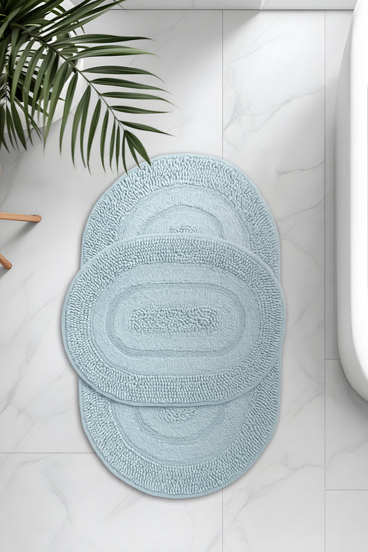 Banyo Oval 2li Paspas Takımı Yeşil 60x100