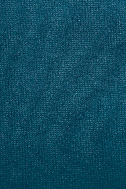 Biyeli Kadife Kırlent Kılıfı Turkuaz 30x40