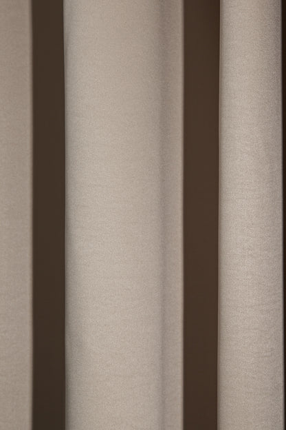 Blackout Halkalı Fon Perde Bej 140x260