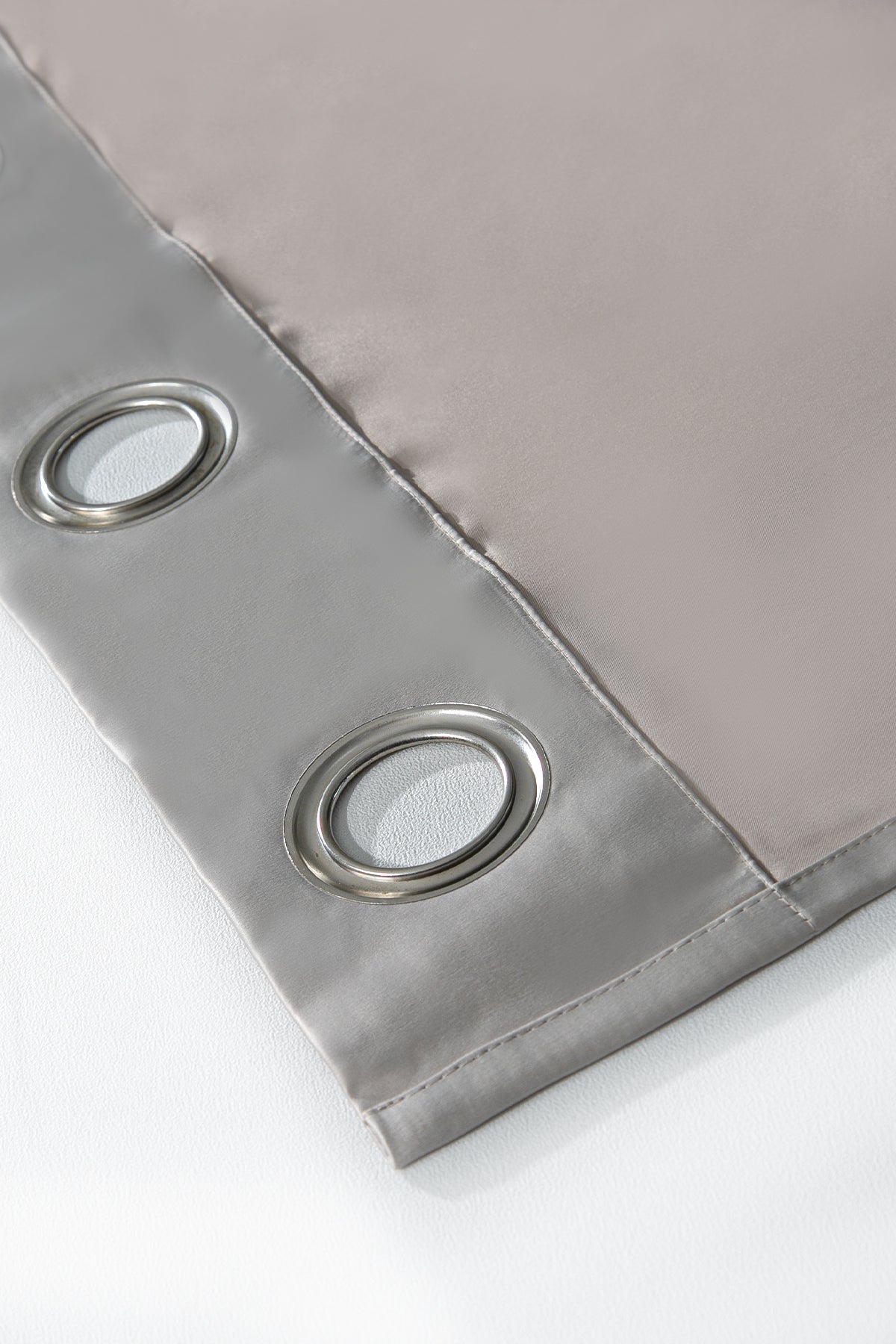 Blackout Halkalı Fon Perde Gri 140x260