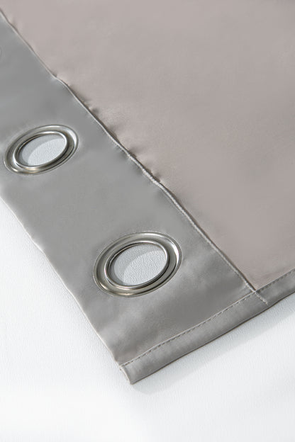 Blackout Halkalı Fon Perde Gri 140x260