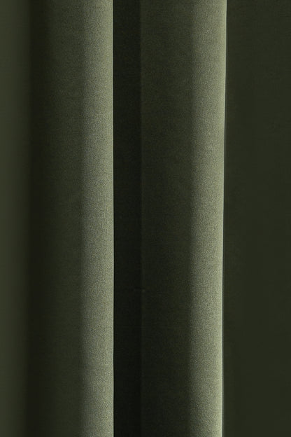 Blackout Halkalı Fon Perde Haki 140x260