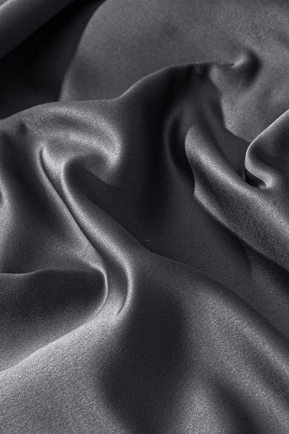 Blackout Halkalı Fon Perde Koyu Gri 140x260