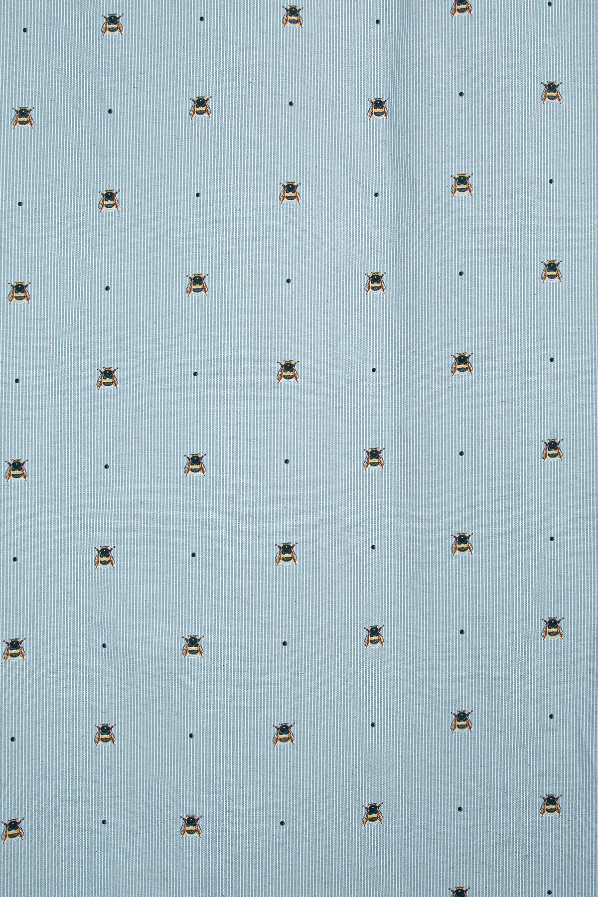 Çocuk Astarlı Fon Perde Arı Desenli Gri V3 130x135