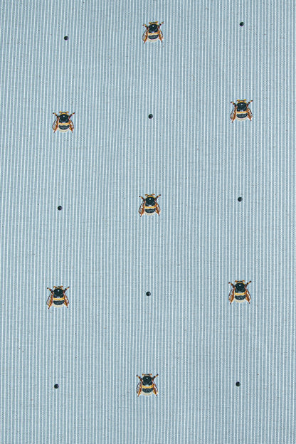 Çocuk Astarlı Fon Perde Arı Desenli Gri 215x225