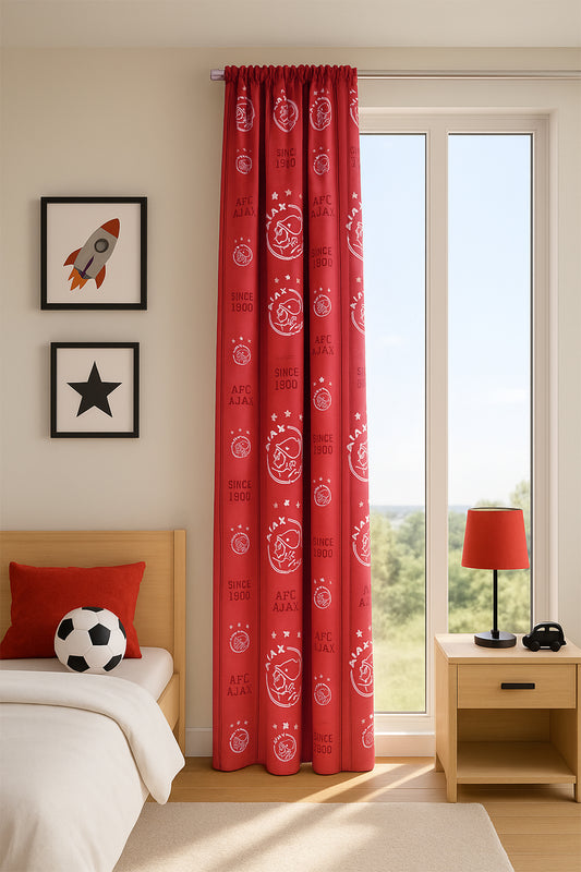 Çocuk Fon Perde Kırmızı V1 150x260