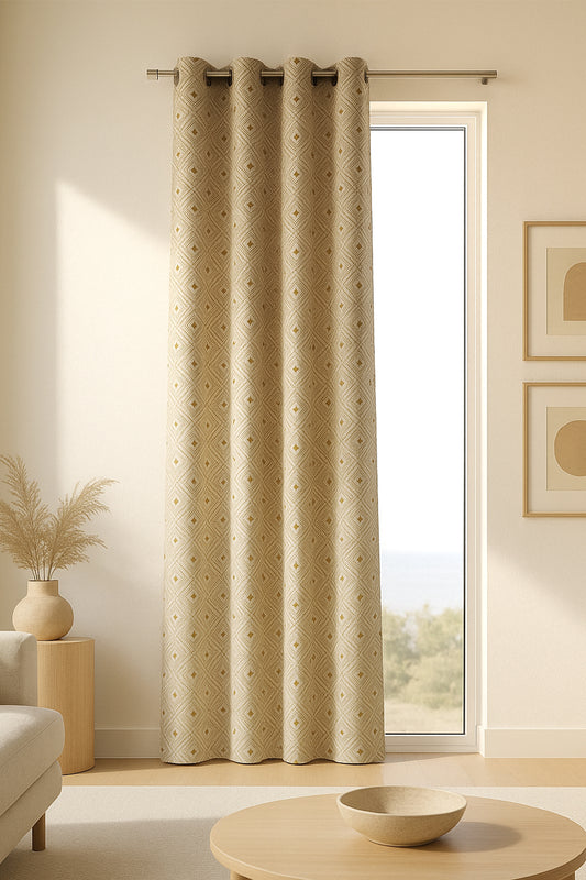 Como Halkalı Fon Perde Kahve 140x260