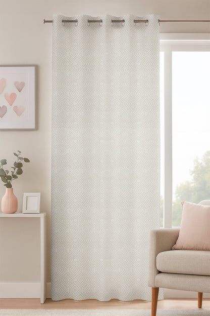 Como Halkalı Fon Perde Krem 140x260