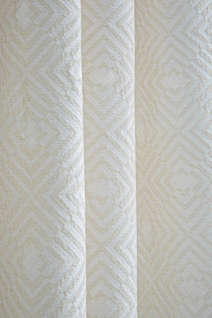 Como Halkalı Fon Perde Krem 140x260