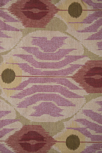 Desenli Kadife Kırlent Kılıfı Lila V1 50x50