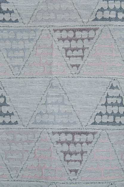 Dessin Halkalı Fon Perde Pudra 140x260