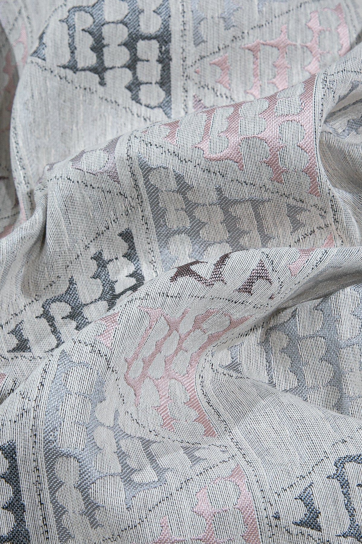 Dessin Halkalı Fon Perde Pudra 140x260